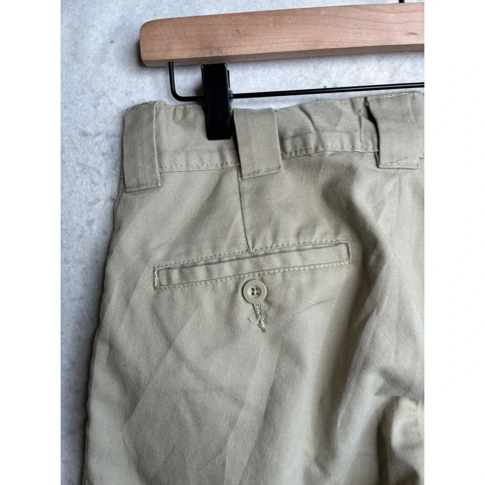 Dickies Flex Regular Straight Cargo Pants Mens 32x27 Khaki Tan Workwear 6422